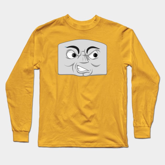 Diesel 10 angry face Long Sleeve T-Shirt by corzamoon